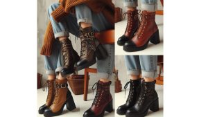 Chunky heel ankle boots