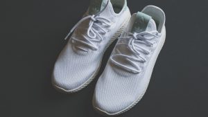 Pair Of White Running Shoes