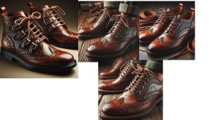 image of Ghillie Brogues shoes with Eyelets on them