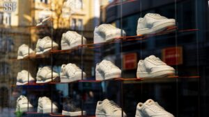 Close Up Photo of Shoes on Display..