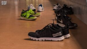 sneaker on the floor